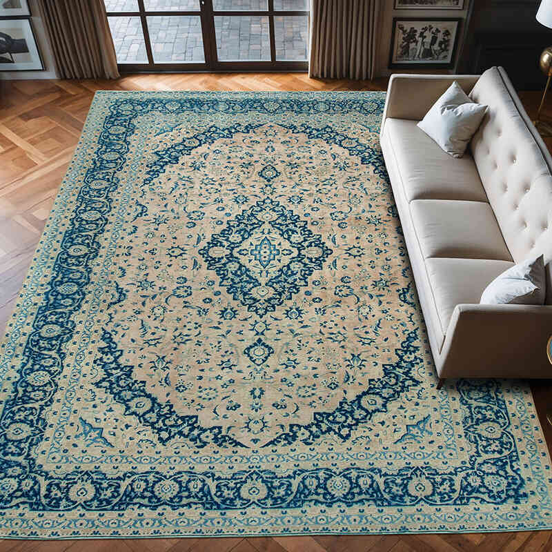 El Dokuma Vintage Halı - 302 cm x 413 cm - K0041221