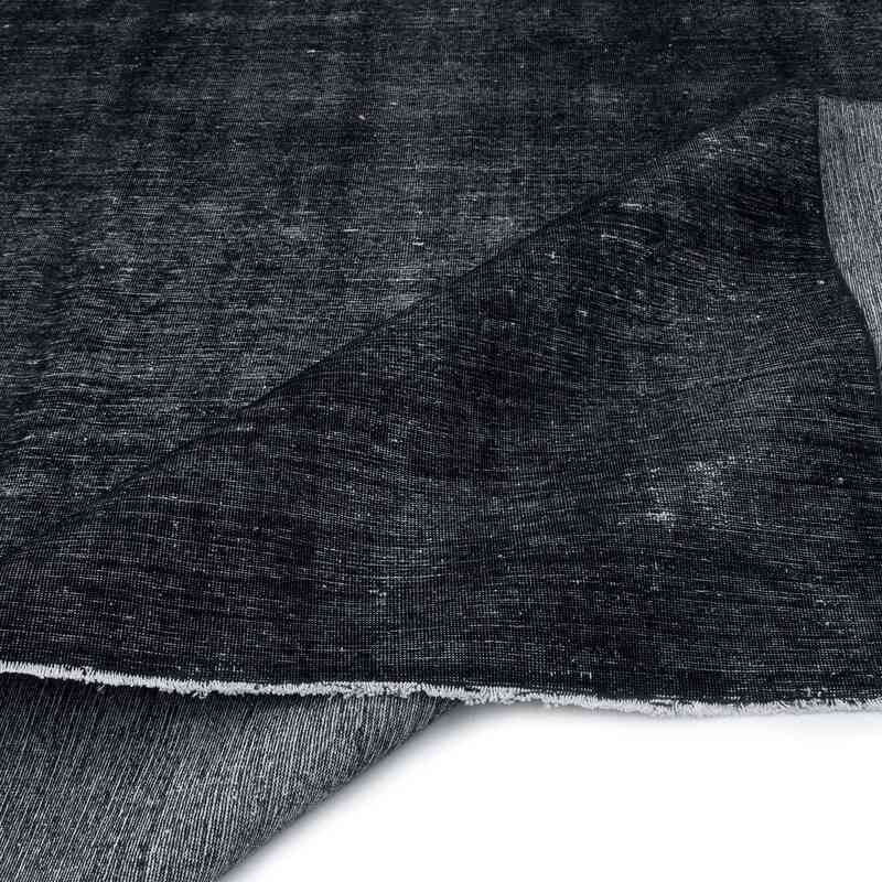 Negro Alfombra Turca Vintage Sobre-teñida  - 283 cm x 378 cm - K0041263