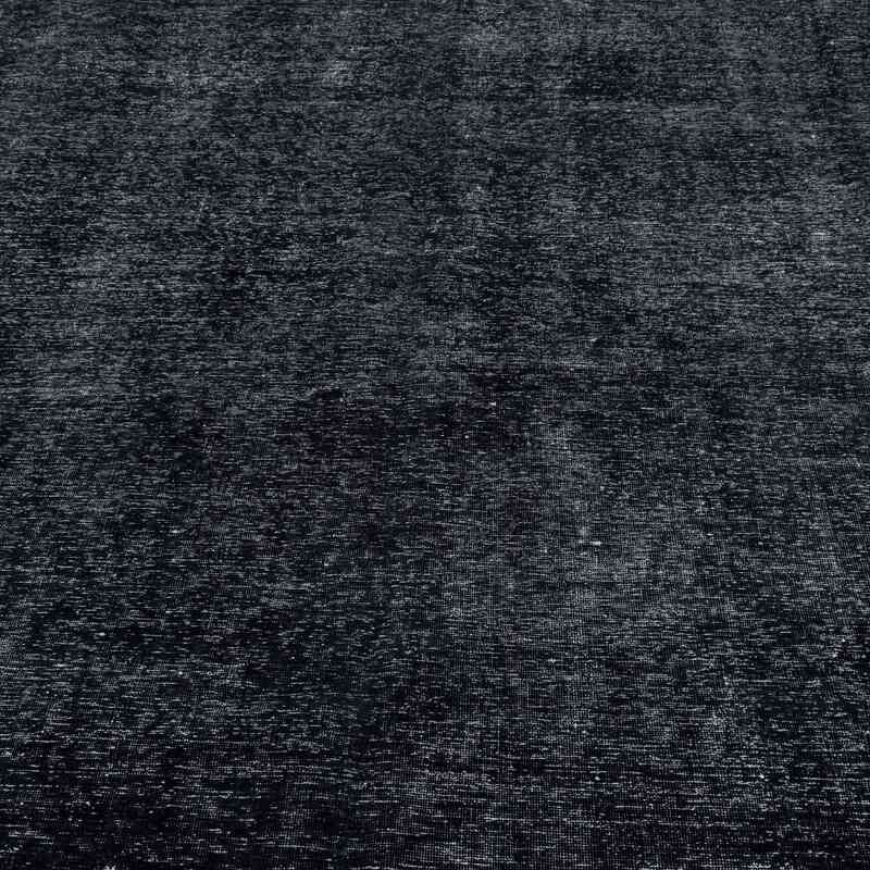 Black Over-dyed Vintage Hand-Knotted Oriental Rug - 9' 5" x 12' 10" (113" x 154") - K0041276