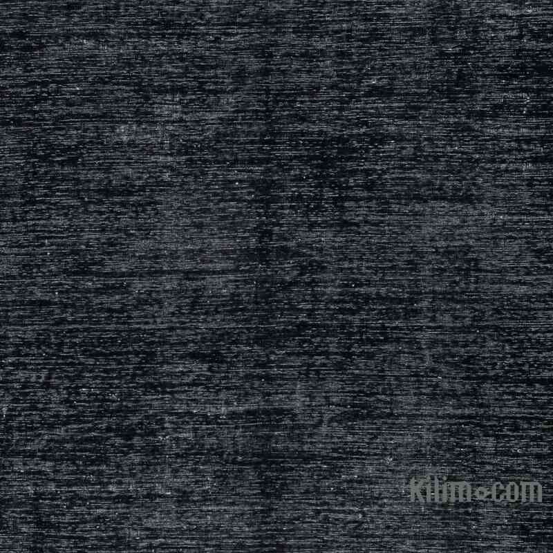 Black Over-dyed Vintage Hand-Knotted Oriental Rug - 9' 5" x 12' 11" (113" x 155") - K0041290