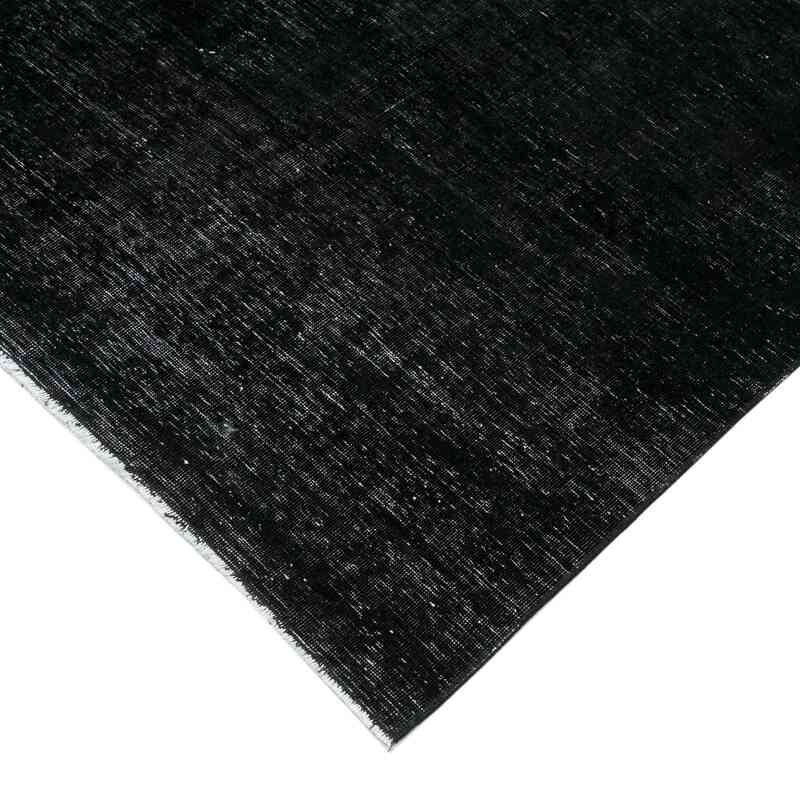 Black Over-dyed Vintage Hand-Knotted Oriental Rug - 9' 6" x 12' 10" (114" x 154") - K0041321