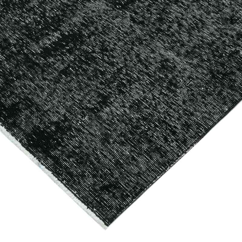 Siyah Boyalı El Dokuma Vintage Halı - 302 cm x 383 cm - K0041336