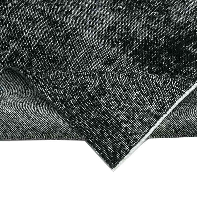 Siyah Boyalı El Dokuma Vintage Halı - 302 cm x 383 cm - K0041336