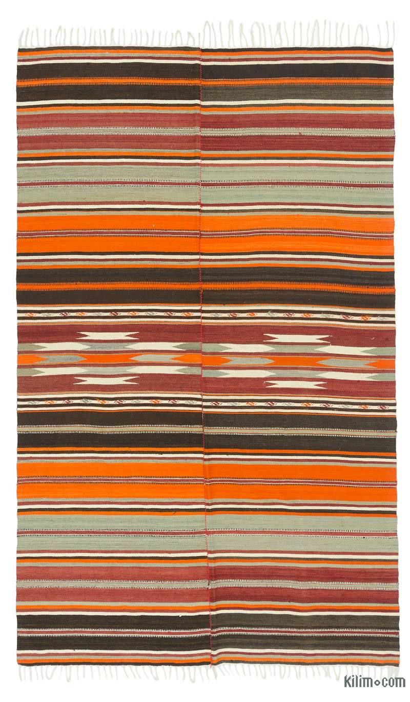 Multicolor Alfombra Vintage Mut Kilim - 162 cm x 268 cm - K0042889