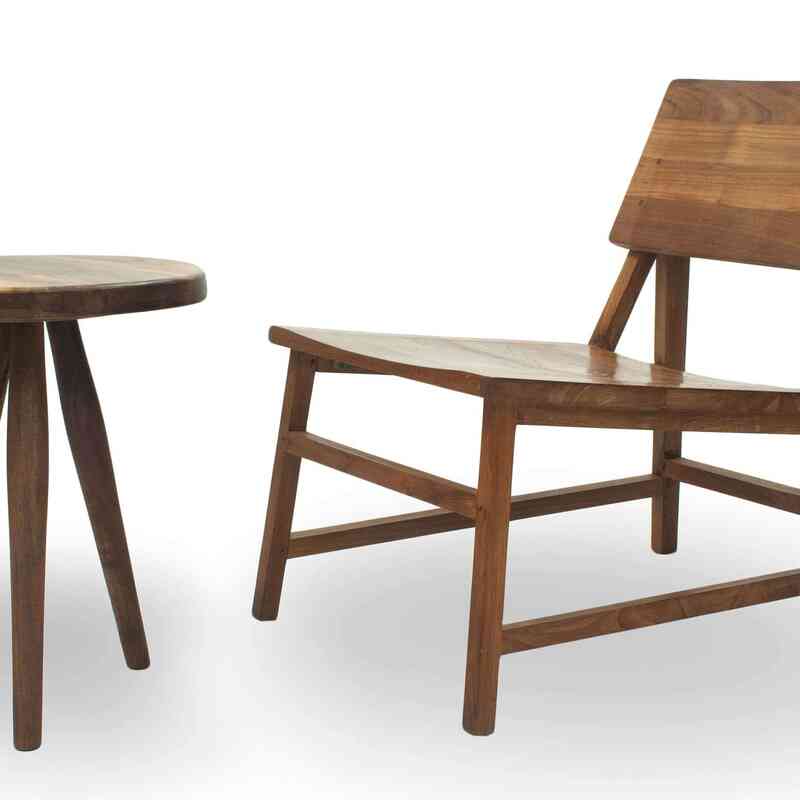 Mid-Century Modern Style Walnut Side Table - K0043270