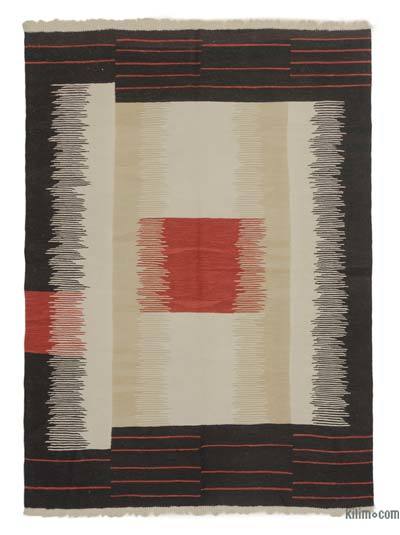 Bej, Kahverengi Yeni El Dokuma Kilim