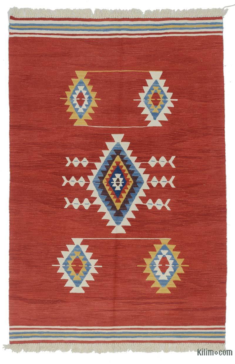 Kırmızı Yeni El Dokuma Kilim - K0043361