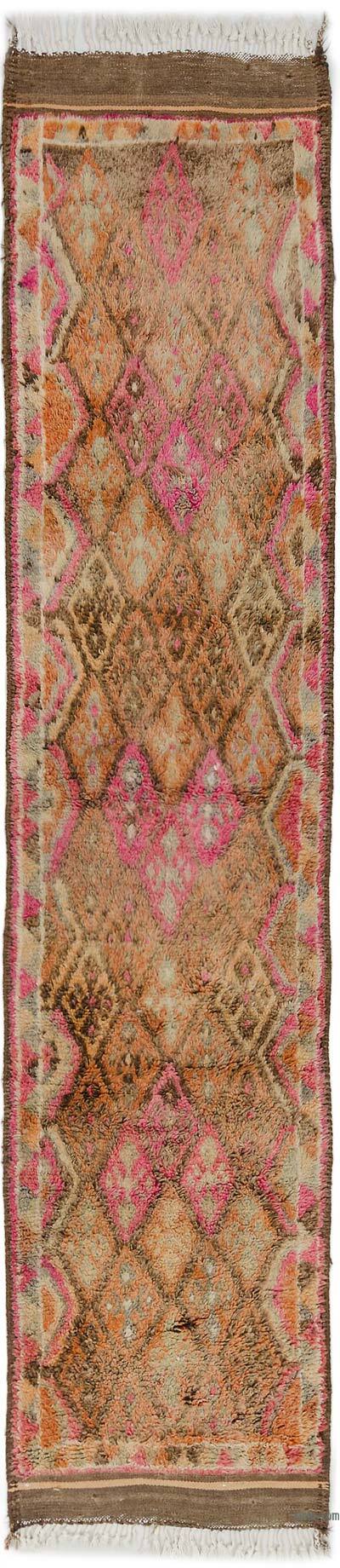 Çok Renkli Vintage Anadolu Yolluk - 87 cm x 392 cm