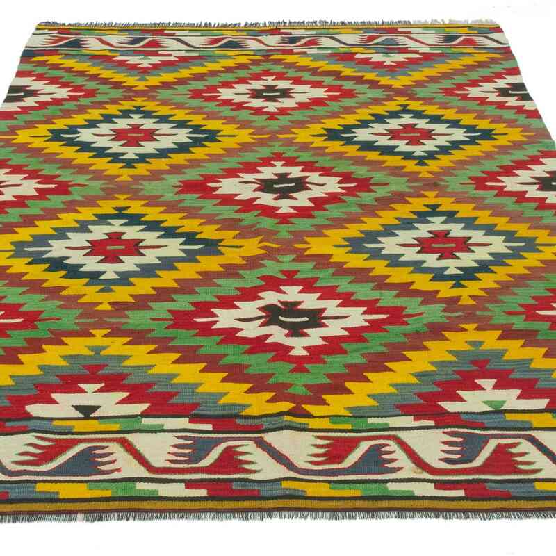 Çok Renkli Manastır Kilimi - 122 cm x 183 cm - K0043625