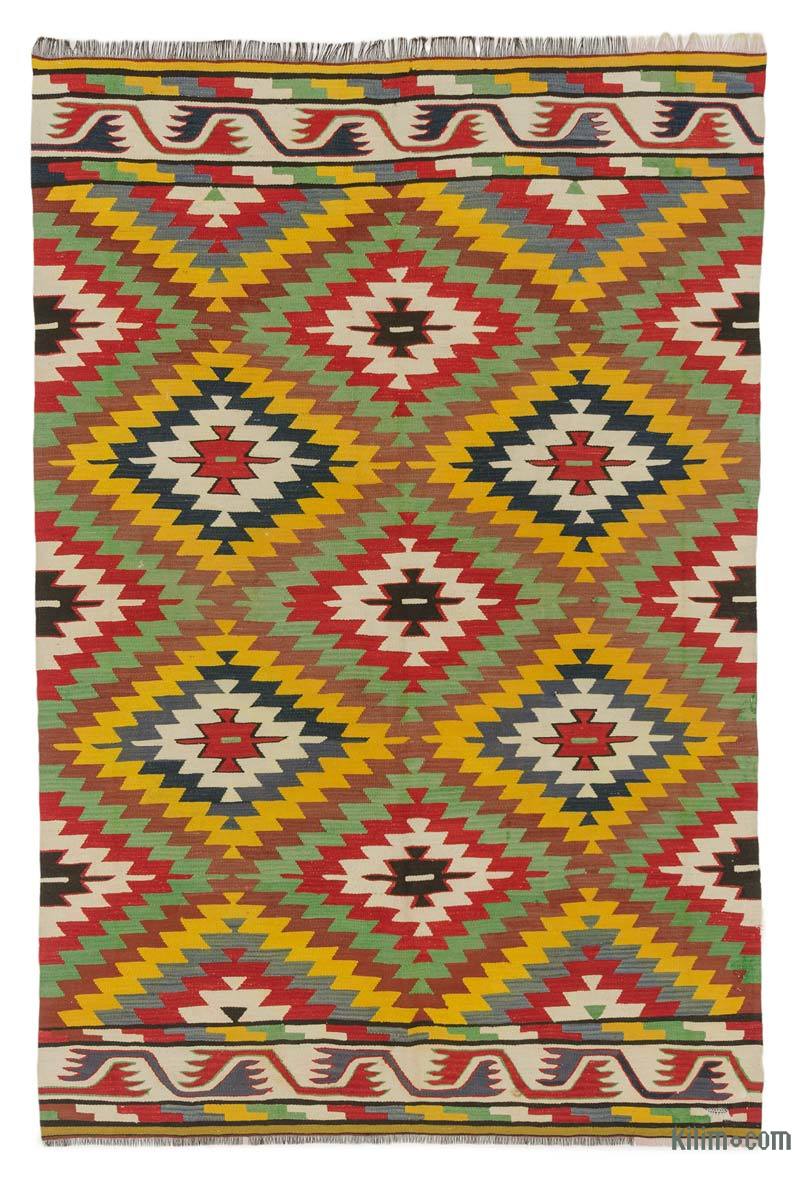 Çok Renkli Manastır Kilimi - 122 cm x 183 cm - K0043625