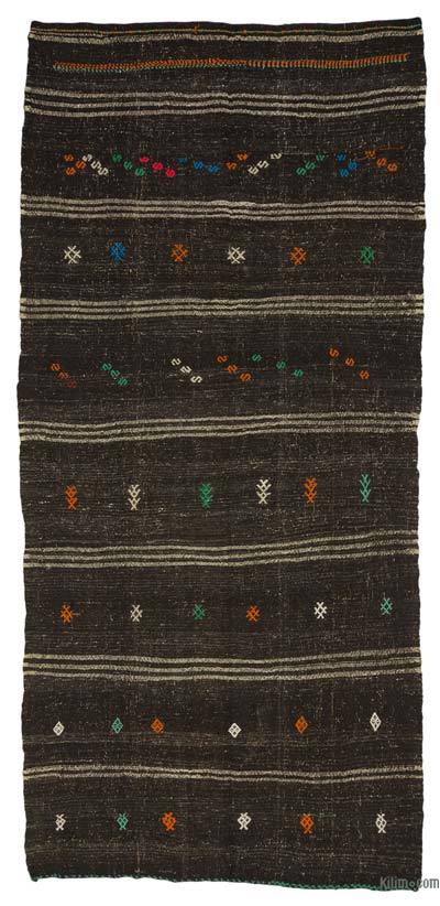 Brown Vintage Anatolian Kilim Rug - 5' 1" x 10' 9" (61" x 129")