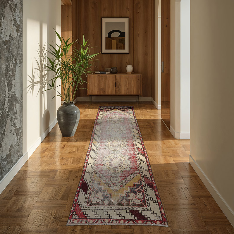 Alfombra Turca Vintage de pasillo - 91 cm x 294 cm - K0045271