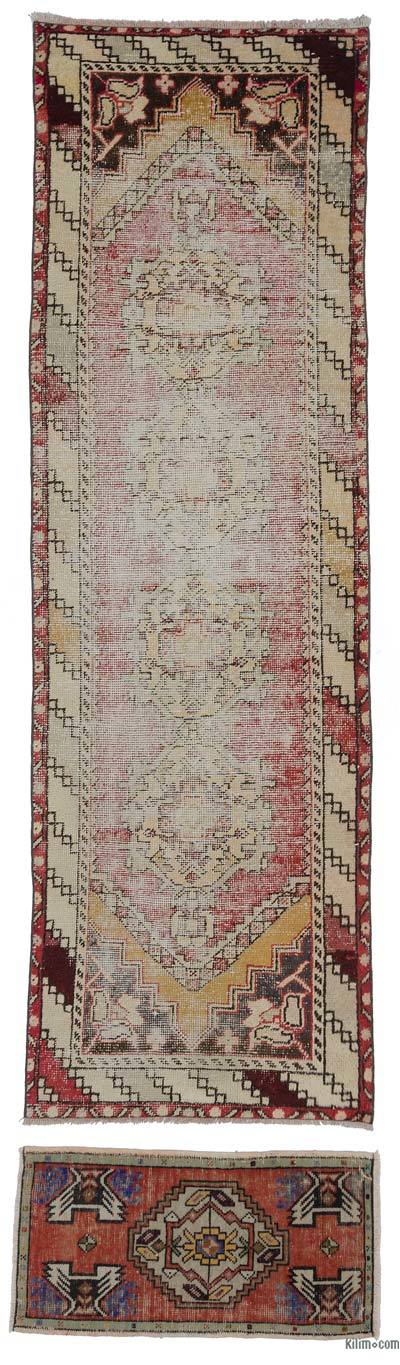 Vintage Turkish Runner Rug - 3'  x 9' 8" (36" x 116")