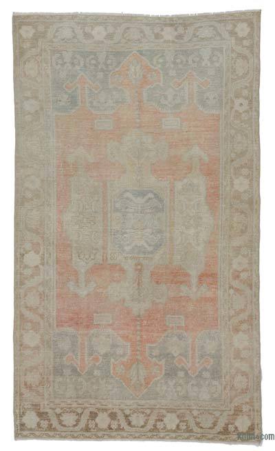 Vintage Turkish Hand-Knotted Rug - 4' 2" x 7' 3" (50" x 87")