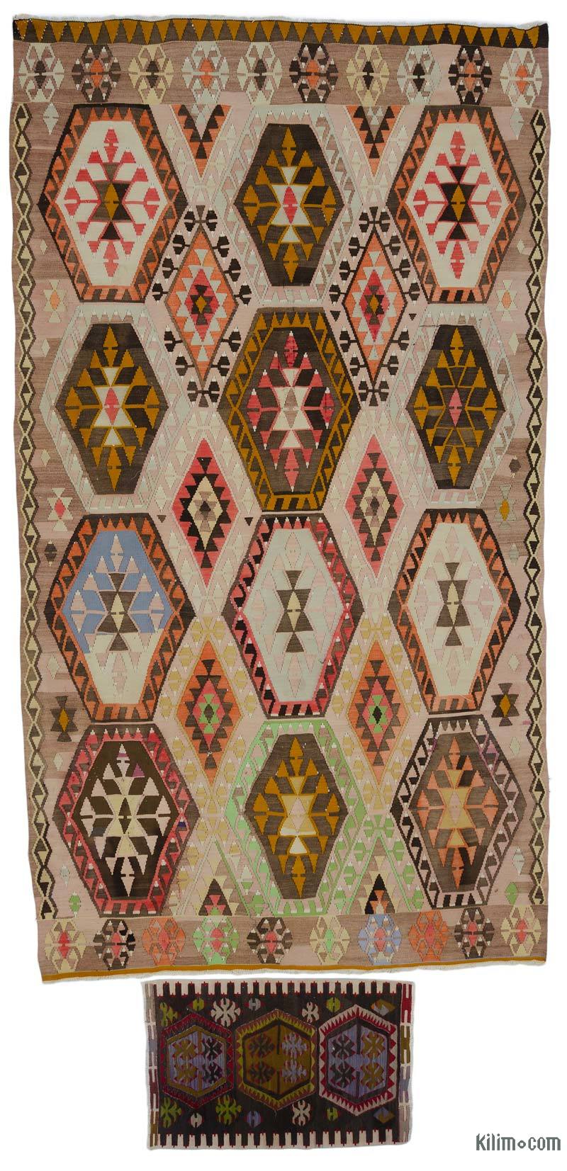 Multicolor Kilim Sivas Vintage - 186 cm x 337 cm - K0045305