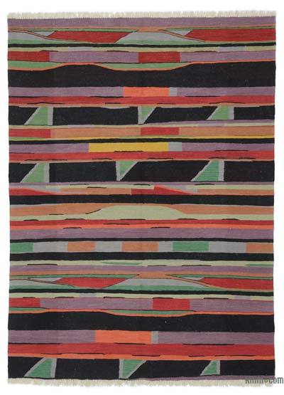 Çok Renkli Yeni Kök Boya El Dokuma Kilim - 157 cm x 211 cm