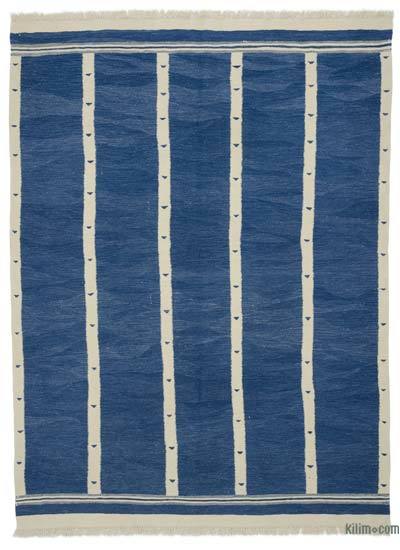 Blue New Handwoven Turkish Kilim Rug