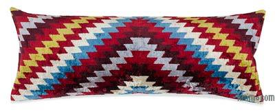 Velvet Ikat Pillow Cover - 3' 3" x 1' 3" (39" x 15")