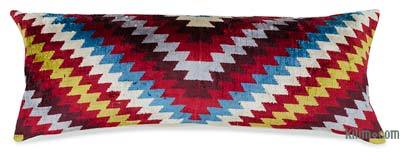 Velvet Ikat Pillow Cover - 3' 3" x 1' 3" (39" x 15")
