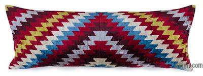 Velvet Ikat Pillow Cover - 3' 3" x 1' 3" (39" x 15")