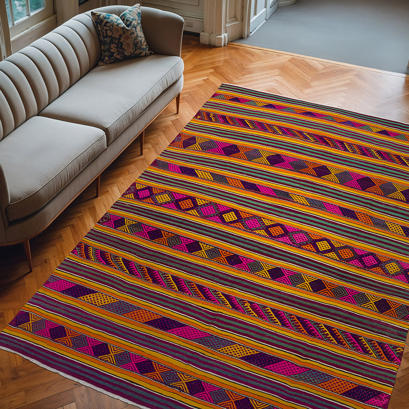 Multicolor Alfombra Vintage Milas Kilim - 215 cm x 282 cm - K0047056
