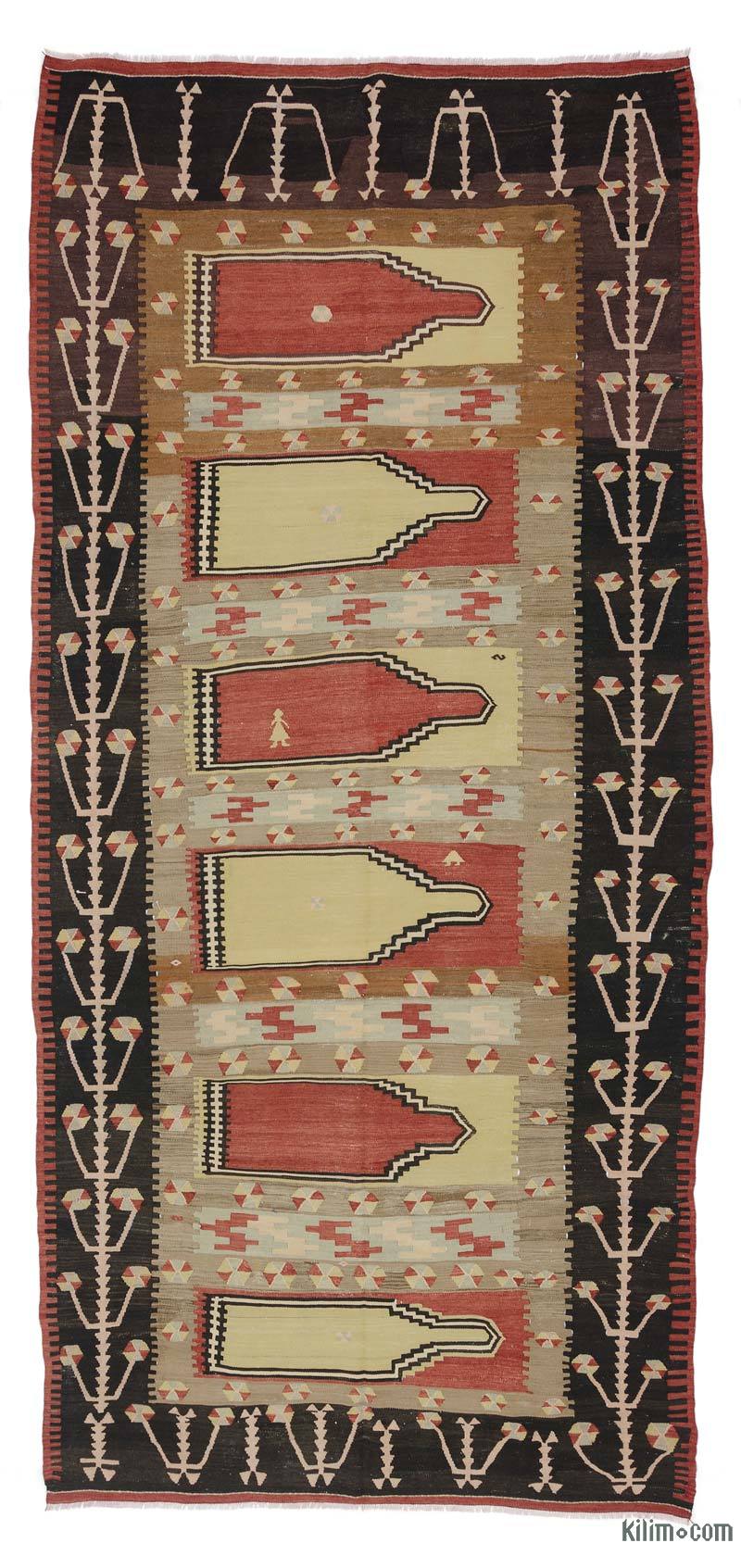 Çok Renkli Sivas Kilimi - 168 cm x 364 cm - K0047059