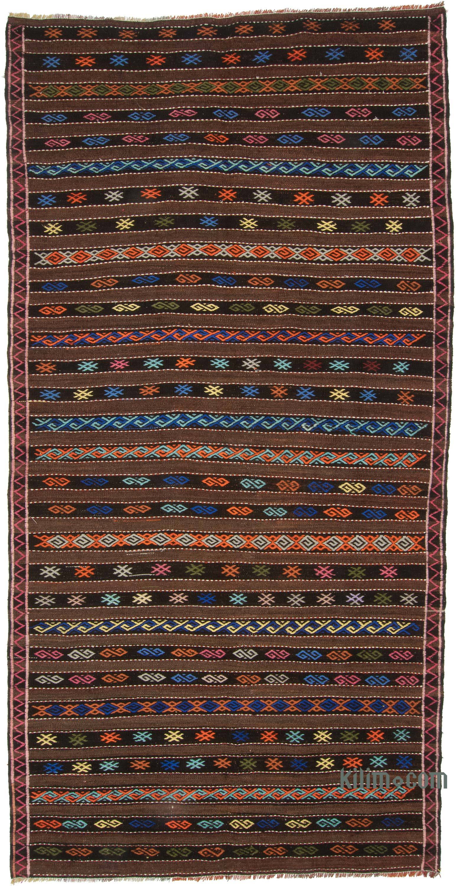 K0061907 Vintage Anatolian Kilim Rug - 7' 7 x 9' (91 x 108)  The Source  for Vintage Rugs, Tribal Kilim Rugs, Wool Turkish Rugs, Overdyed Persian  Rugs, Runner Rugs, Patchwork Rugs