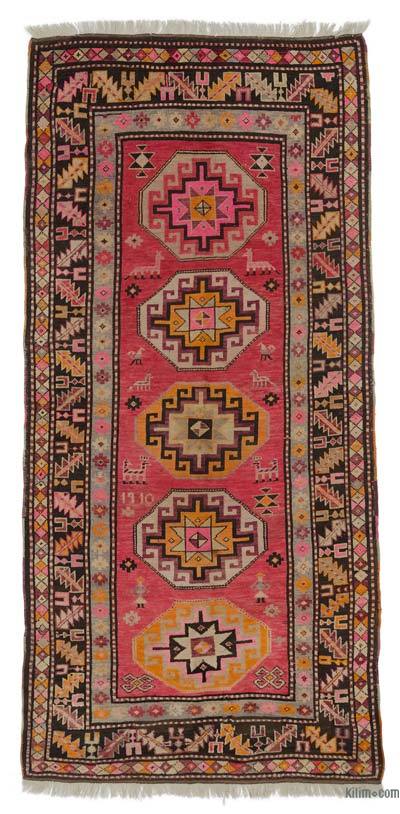 Antique Kars Rug - 4' 6" x 9'  (54" x 108")