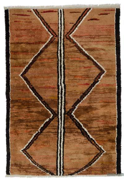 Marrón Alfombra "Tulu" de estilo marroquí anudada a mano - 255 cm x 369 cm
