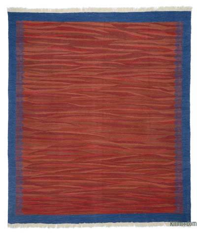 Rojo Nueva Alfombra Turca Kilim