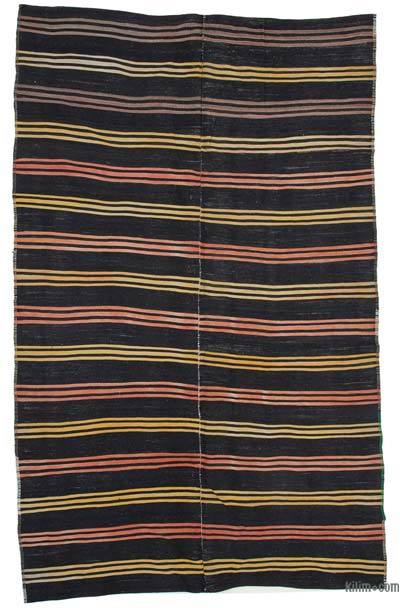 Vintage Anatolian Kilim Rug - 6' 6" x 10' 1" (78" x 121")