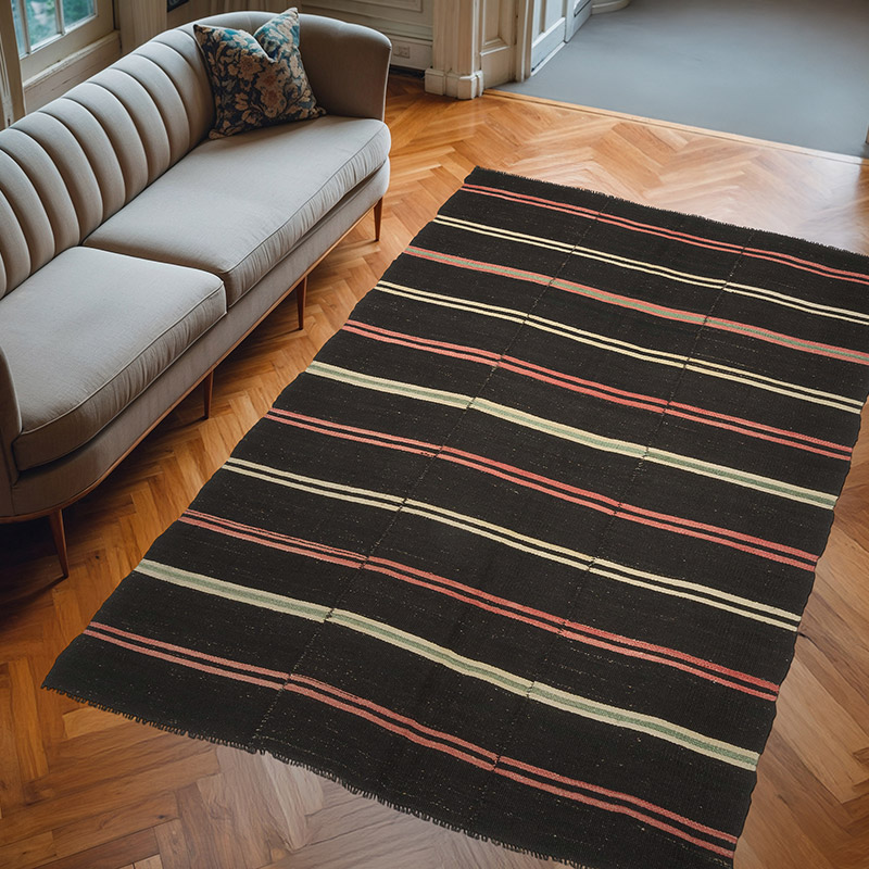 Alfombra Vintage Anatolian Kilim - 202 cm x 300 cm - K0047898
