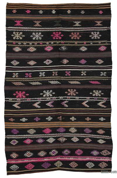 Vintage Anatolian Kilim Rug - 6' 9" x 11' 1" (81" x 133")