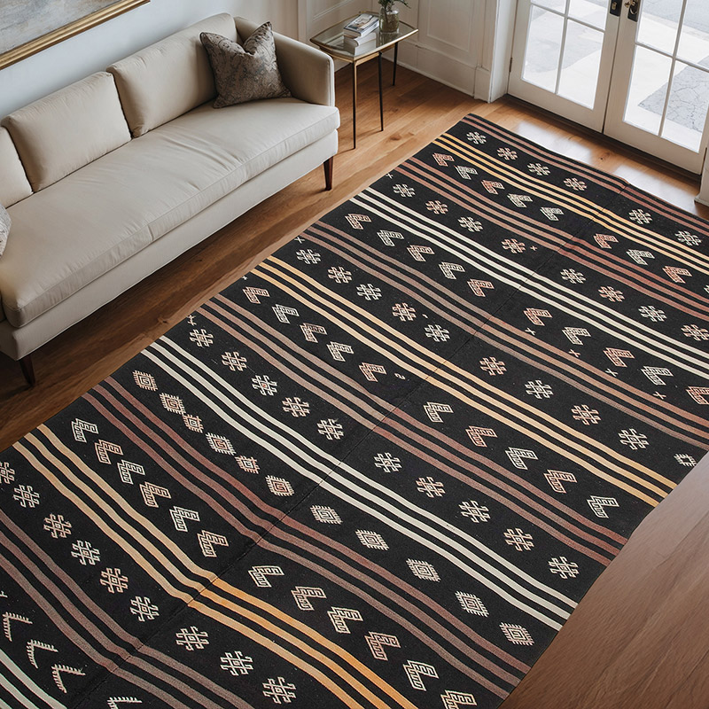 Alfombra Vintage Anatolian Kilim - 198 cm x 328 cm - K0047936