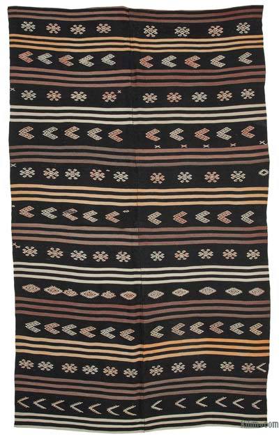 Vintage Anatolian Kilim Rug - 6' 6" x 10' 9" (78" x 129")