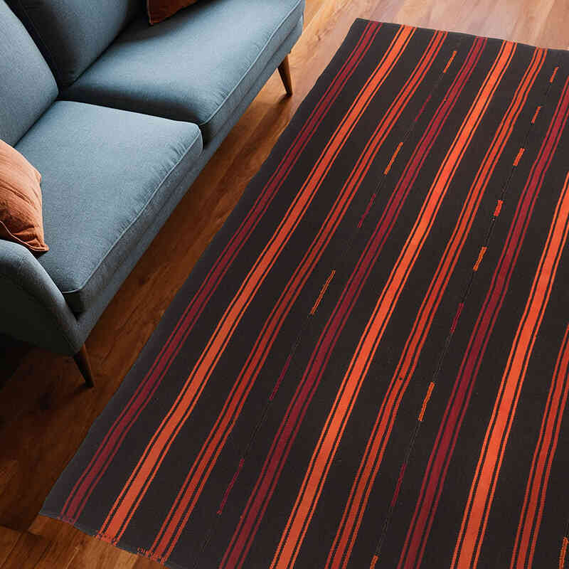 Alfombra Vintage Anatolian Kilim - 194 cm x 260 cm - K0047941