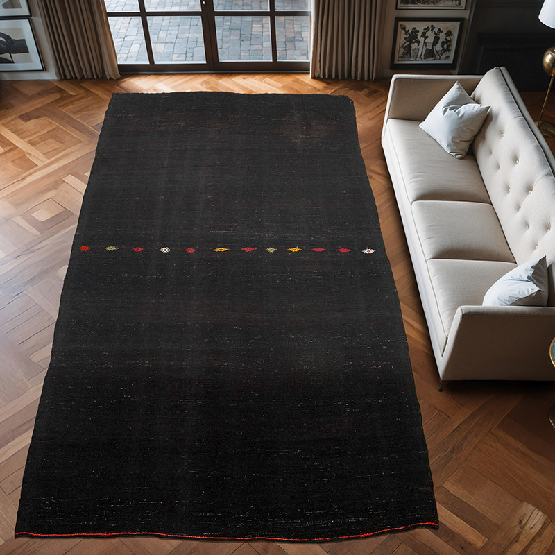 Alfombra Vintage Anatolian Kilim - 195 cm x 382 cm - K0048011