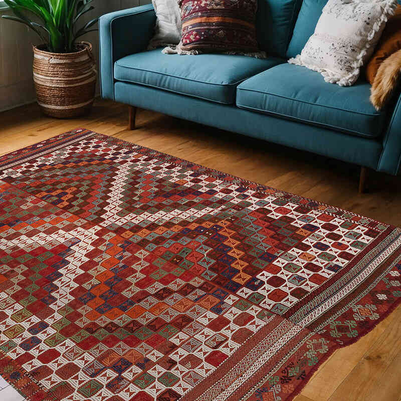 Multicolor Alfombra Adana Jijim Vintage - 155 cm x 215 cm - K0048020