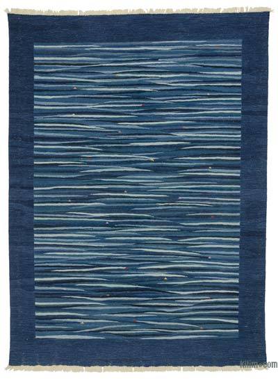 Lacivert Yeni El Dokuma Kilim