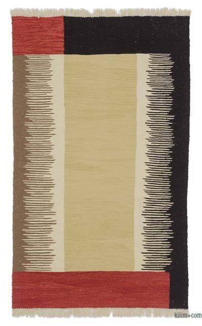 New Handwoven Turkish Kilim Rug - 3' 1" x 5' 1" (37" x 61")
