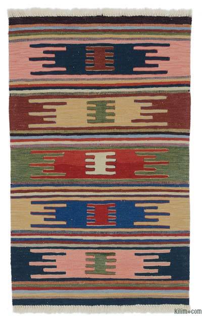 Çok Renkli Yeni El Dokuma Kilim