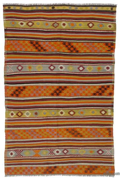 Multicolor Vintage Sivas Kilim Rug