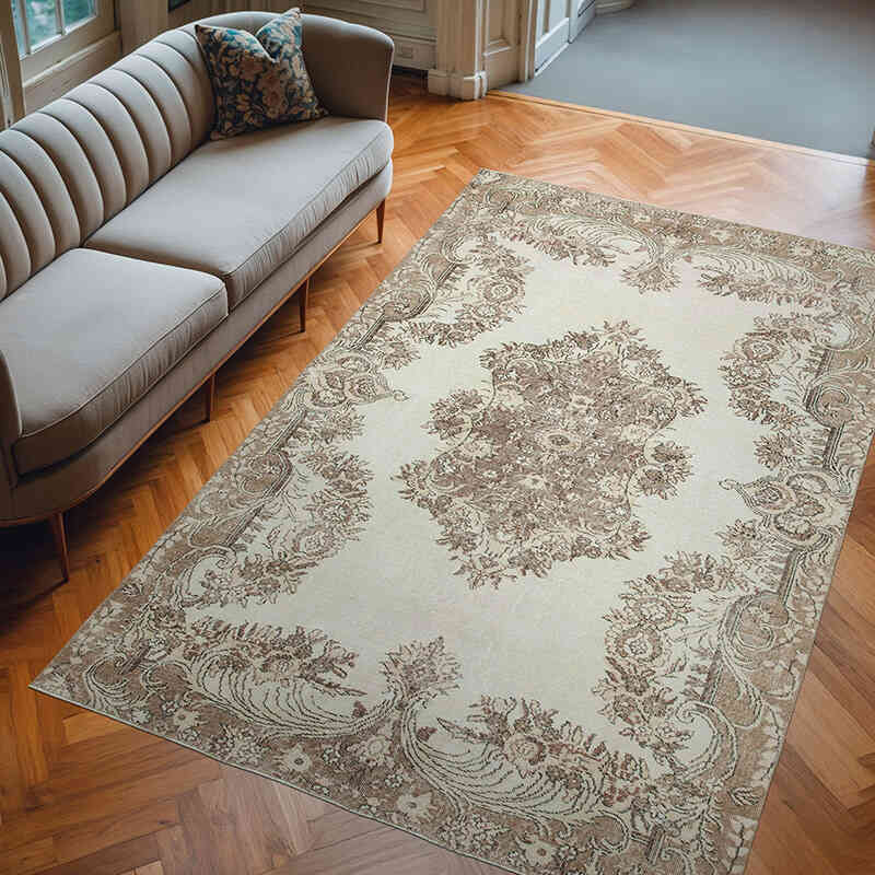 El Dokuma Vintage Halı - 196 cm x 295 cm - K0048575