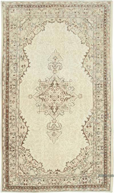 Vintage Turkish Hand-Knotted Rug - 5' 1" x 8' 10" (61" x 106")