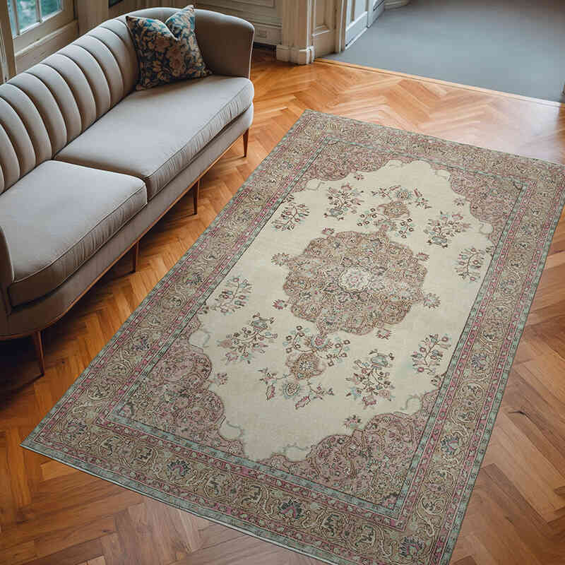 El Dokuma Vintage Halı - 190 cm x 311 cm - K0048656