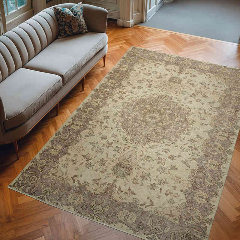 El Dokuma Vintage Halı - 192 cm x 285 cm - K0048679