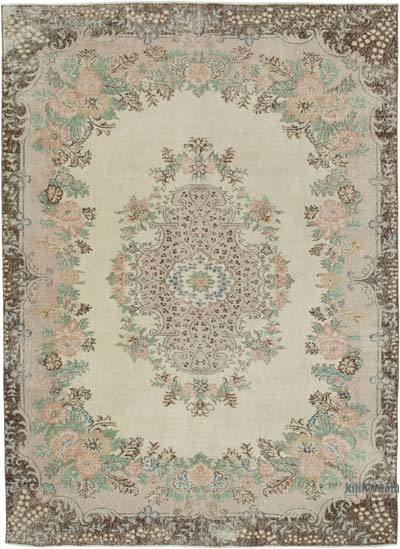 Vintage Turkish Hand-Knotted Rug - 7'  x 9' 8" (84" x 116")