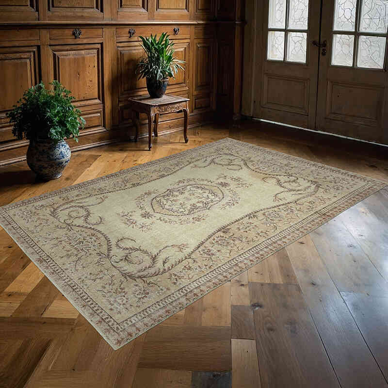 El Dokuma Vintage Halı - 167 cm x 253 cm - K0048714