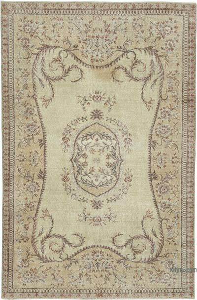 Vintage Turkish Hand-Knotted Rug - 5' 6" x 8' 4" (66" x 100")