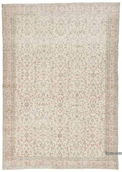 Vintage Turkish Hand-Knotted Rug - 7' 3" x 10' 2" (87" x 122")
